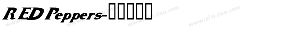RED Peppers字体转换